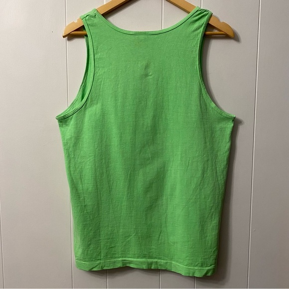 Vintage 1990 Nickelodeon Universal Studios Promo Slime Shirt Bright Green Tank - Picture 4 of 11